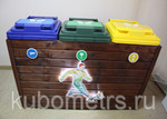фото Контейнеры для раздельного сбора мусора с нанесением логотипа