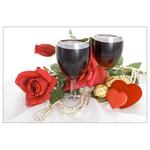 фото Настенный лучистый обогреватель - Вино с розами, 660 мм х 1010 мм
